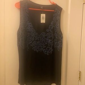 NWT torrid velvet mesh tank